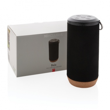Logo trade promotional merchandise photo of: Baia 10W wireless speaker, cork