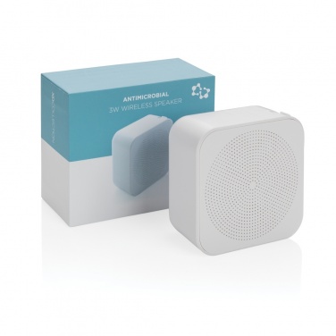Logo trade corporate gifts image of: 3W antimicrobial wireless speaker
