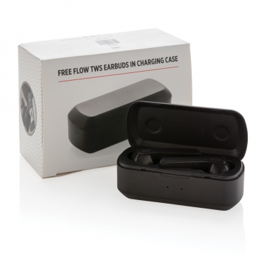 Logotrade promotional gift image of: Free Flow TWS earbuds in charging case