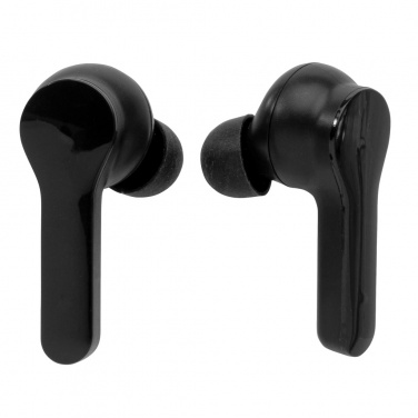 Logo trade promotional merchandise photo of: Light up logo TWS earbuds in charging case