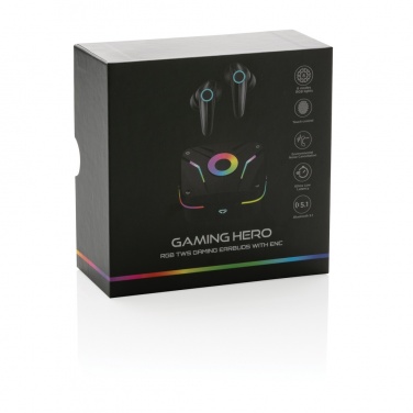 Logo trade advertising products image of: RGB gaming earbuds with ENC