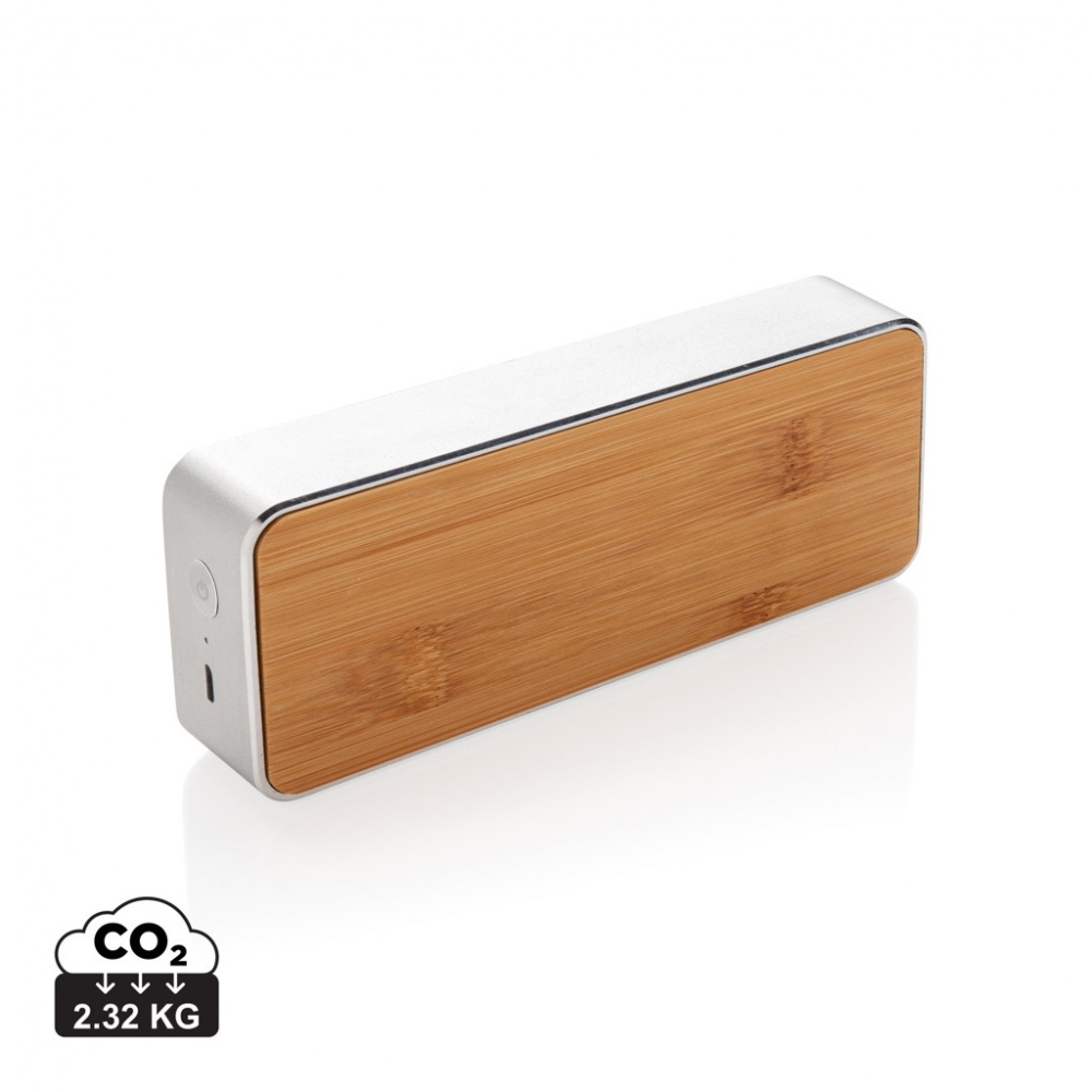 Logotrade advertising products photo of: Nevada Bamboo 3W wireless speaker