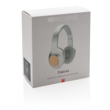 Logotrade promotional giveaway image of: Dakota Bamboo wireless headphone