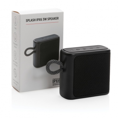 Logo trade promotional merchandise picture of: Splash IPX6 3W speaker