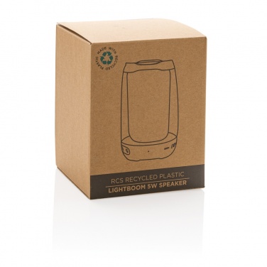 Logotrade promotional product image of: RCS recycled plastic Lightboom 5W speaker
