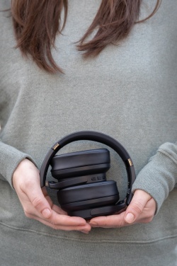 Logo trade promotional merchandise image of: Urban Vitamin Palo Alto RCS rplastic headphone