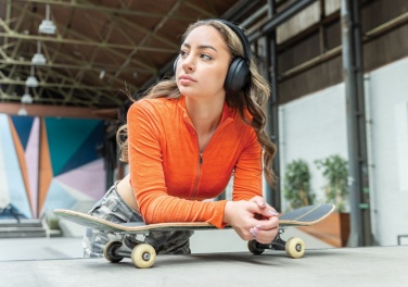 Logotrade business gift image of: Urban Vitamin Cupertino RCS rplastic ANC headphone