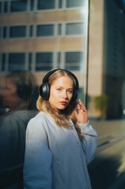 Logotrade promotional merchandise image of: Urban Vitamin Cupertino RCS rplastic ANC headphone