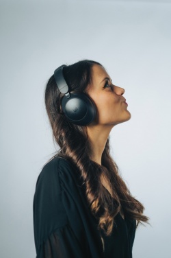 Logo trade promotional products image of: Urban Vitamin Cupertino RCS rplastic ANC headphone