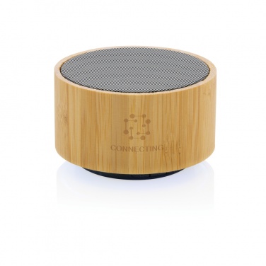 Logo trade promotional product photo of: RCS recycled plastic and bamboo 3W wireless speaker