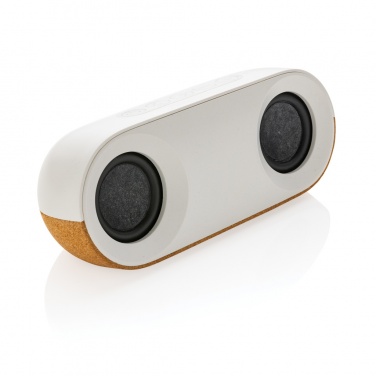 Logotrade corporate gift image of: Oregon RCS recycled plastic and cork 10W speaker