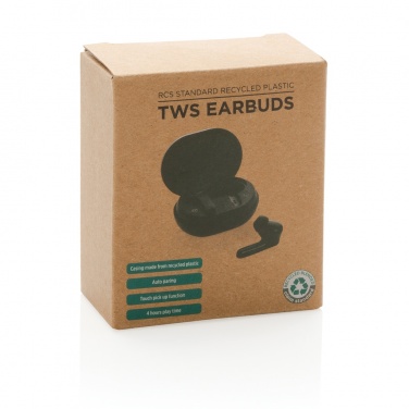 Logotrade advertising product image of: RCS standard recycled plastic TWS earbuds