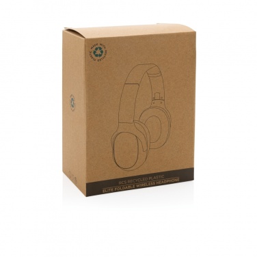 Logotrade promotional item picture of: RCS recycled plastic Elite Foldable wireless headphone