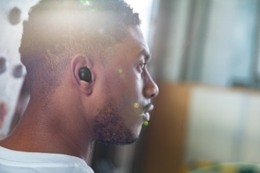 Logo trade promotional gift photo of: Urban Vitamin Palm Springs RCS rplastic ENC earbuds