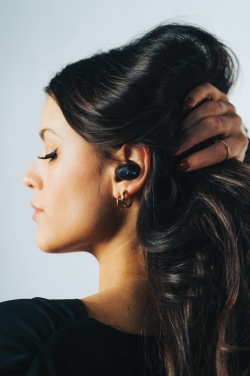 Logo trade promotional gift photo of: Urban Vitamin Palm Springs RCS rplastic ENC earbuds