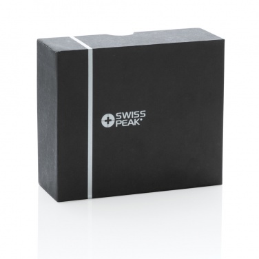 Logo trade promotional product photo of: RCS recycled plastic Swiss Peak TWS earbuds 2.0