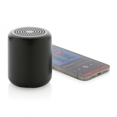 Logo trade promotional gifts picture of: RCS certified recycled plastic 5W Wireless speaker