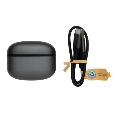 Logotrade advertising products photo of: Terra RCS recycled aluminium wireless earbuds