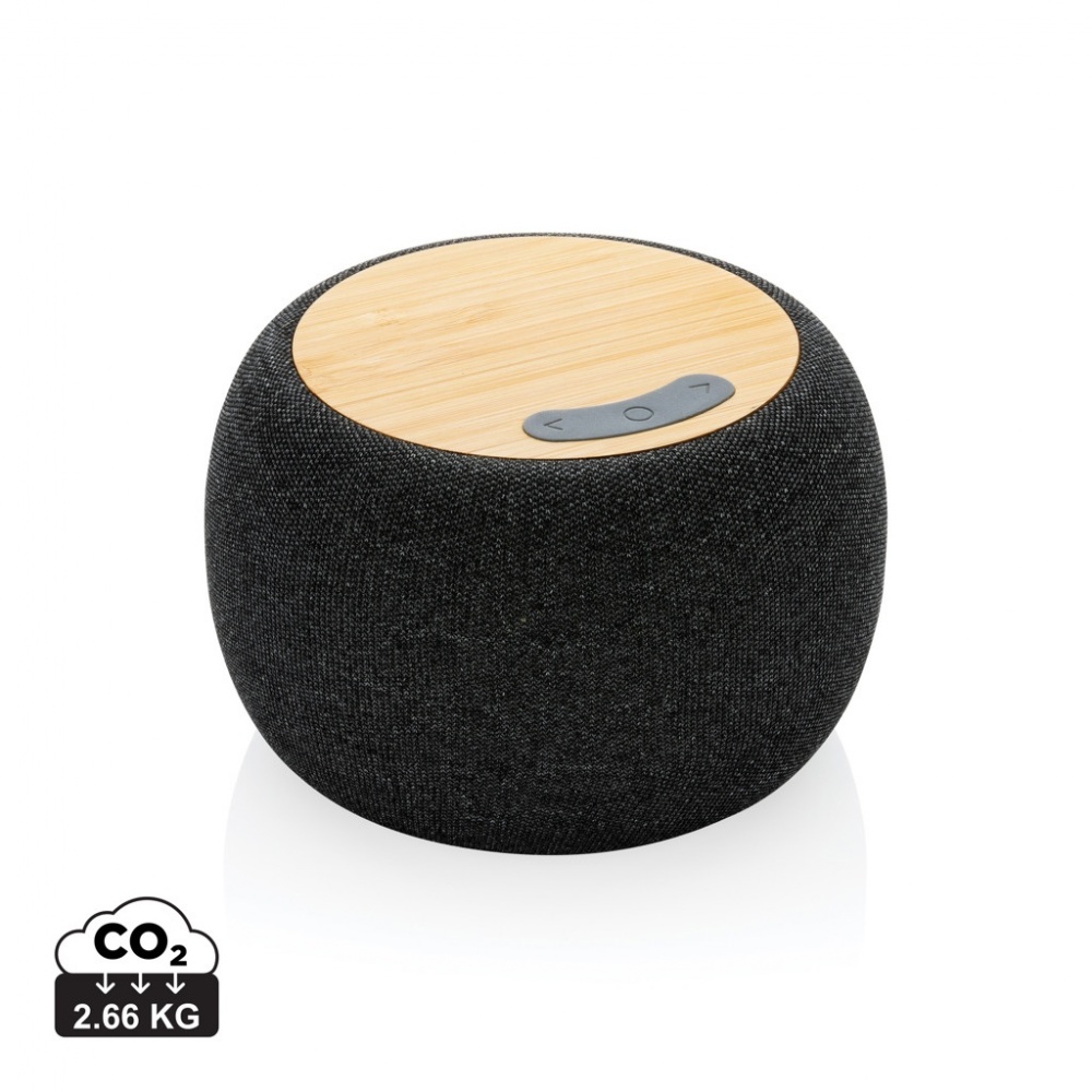 Logotrade promotional gift picture of: RCS Rplastic/PET and bamboo 5W speaker