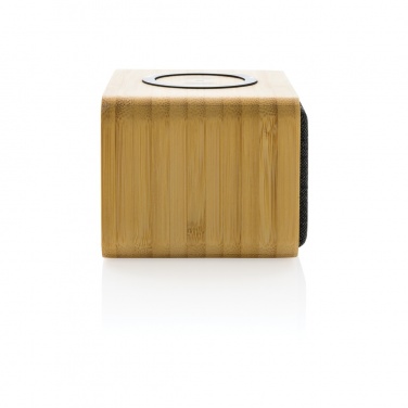 Logotrade corporate gift picture of: RCS Rplastic 3W speaker with bamboo 5W wireless