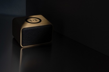 Logotrade promotional gift image of: RCS Rplastic 3W speaker with bamboo 5W wireless