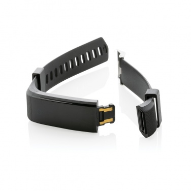 Logo trade promotional merchandise picture of: RCS recycled TPU Sense Fit with heart rate monitor