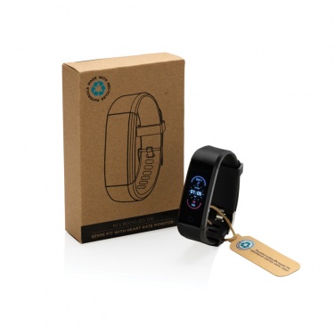 Logo trade promotional gifts image of: RCS recycled TPU Sense Fit with heart rate monitor
