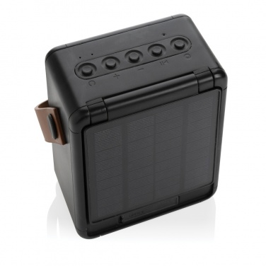 Logo trade promotional gift photo of: Skywave RCS recycled plastic solar speaker 12W