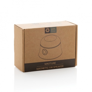Logotrade promotional giveaway image of: Magtune RCS recycled plastic magnetic 5W speaker