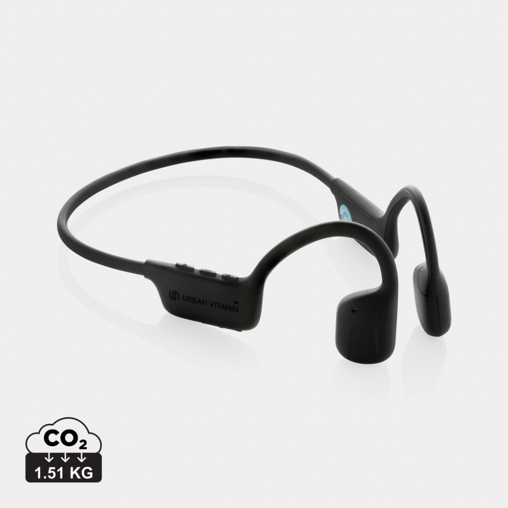 Logo trade corporate gifts picture of: Urban Vitamin Glendale RCS rplastic air conductive headphone