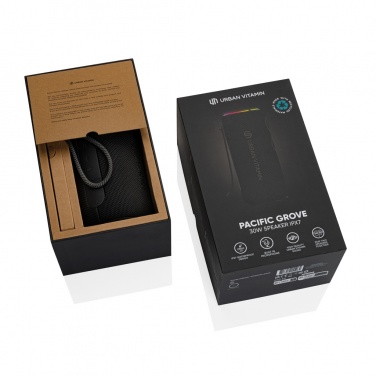 Logo trade business gifts image of: Urban Vitamin Pacific Grove RCS rplastic 30W speaker IPX7