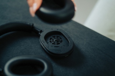 Logo trade promotional items image of: Irvine RCS recycled and repairable ANC wireless headphone