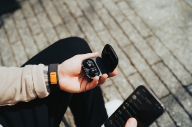 Logo trade corporate gifts picture of: Lakewood RCS recycled and repairable wireless earbuds