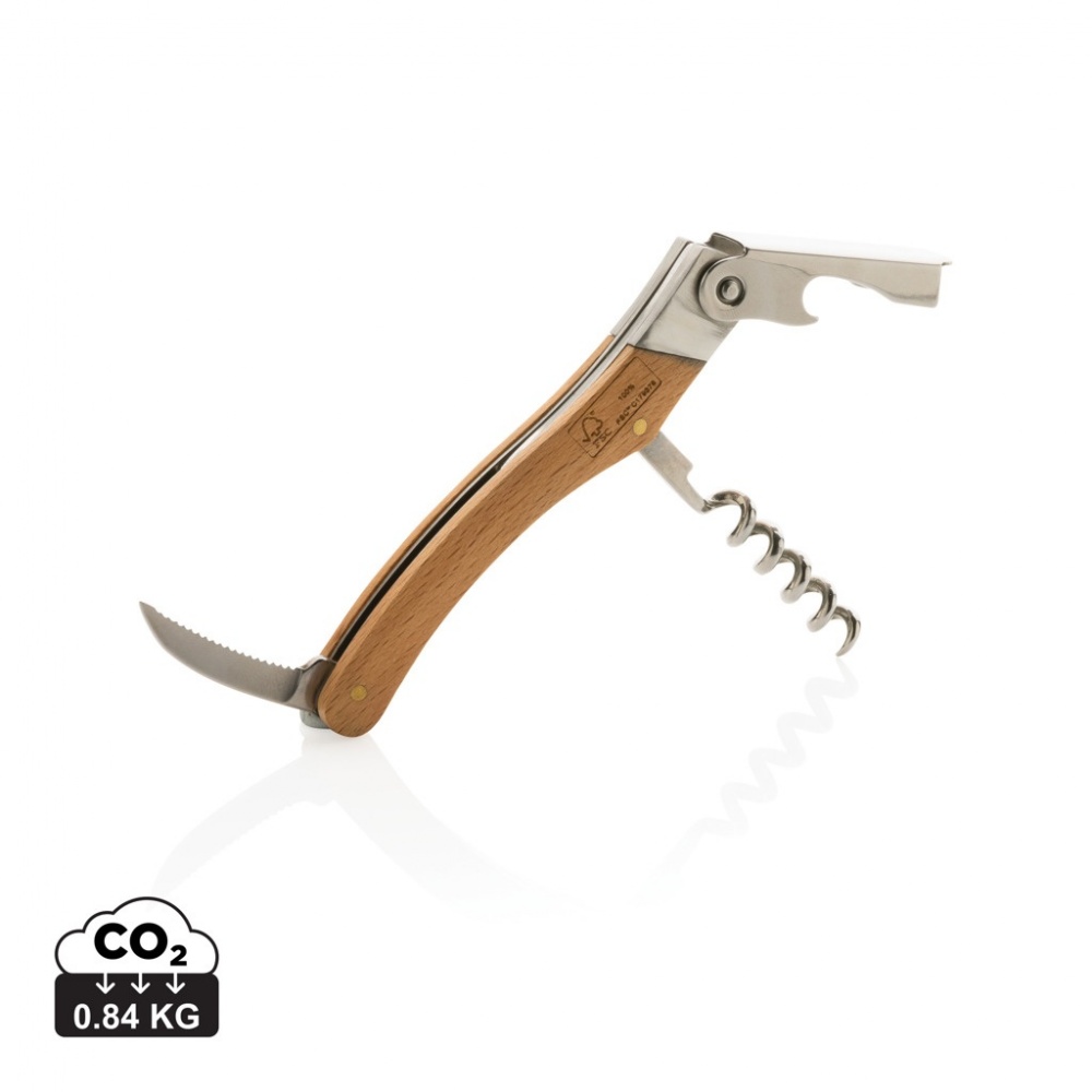 Logo trade promotional products picture of: Wooden Corkscrew