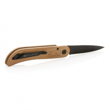 Logotrade promotional item picture of: Nemus Luxury Wooden knife with lock