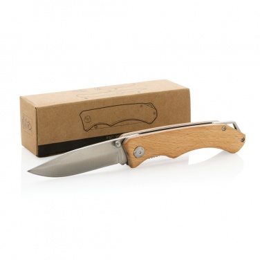 Logotrade promotional item picture of: Wooden outdoor knife