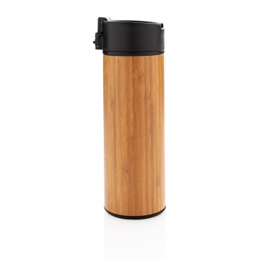Logo trade promotional giveaway photo of: Bogota vacuum bamboo coffee mug