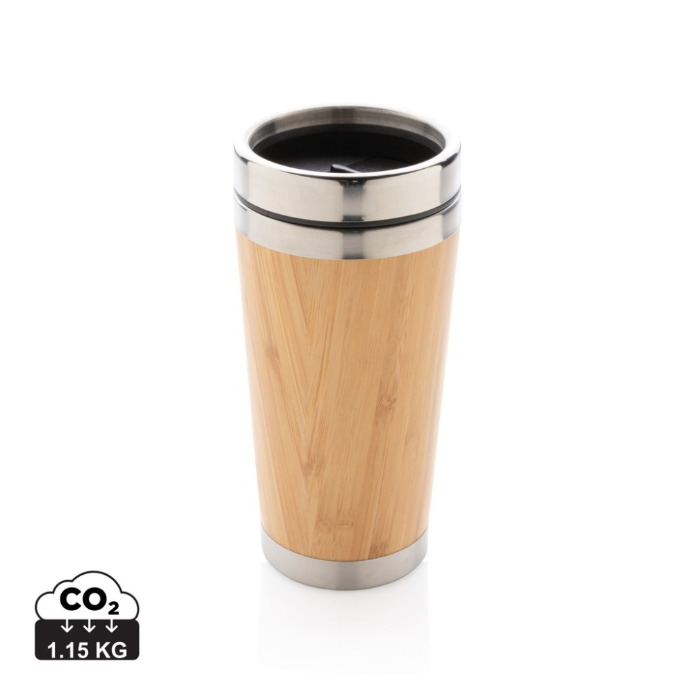 Logo trade promotional gifts image of: Bamboo tumbler