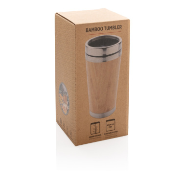 Logo trade promotional merchandise image of: Bamboo tumbler