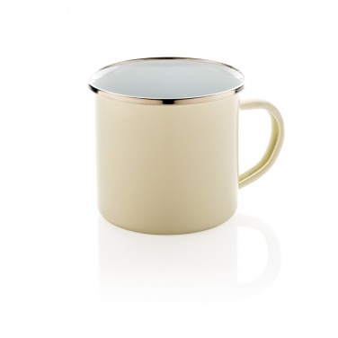 Logo trade advertising products image of: Vintage enamel mug