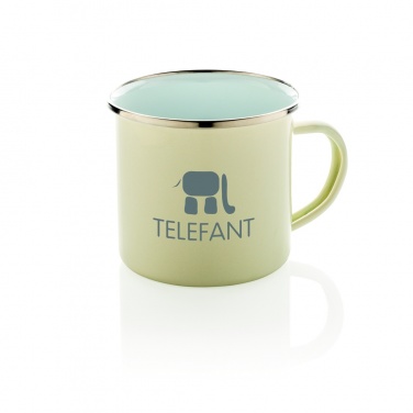 Logo trade corporate gifts image of: Vintage enamel mug