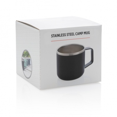 Logo trade corporate gifts image of: Stainless steel camp mug