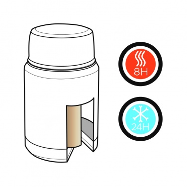 Logo trade corporate gifts picture of: Swiss Peak Elite copper vacuum food container