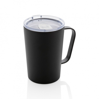Logo trade promotional gift photo of: RCS Recycled stainless steel modern vacuum mug with lid