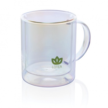 Logotrade corporate gifts photo of: Deluxe double wall electroplated glass mug