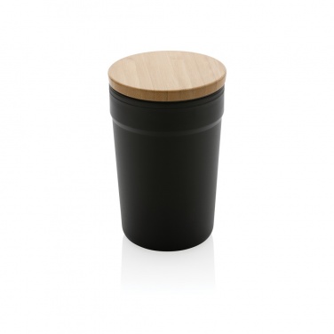 Logo trade promotional merchandise picture of: GRS certified recycled PP mug with bamboo lid