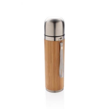 Logo trade promotional giveaway photo of: Bamboo vacuum travel flask