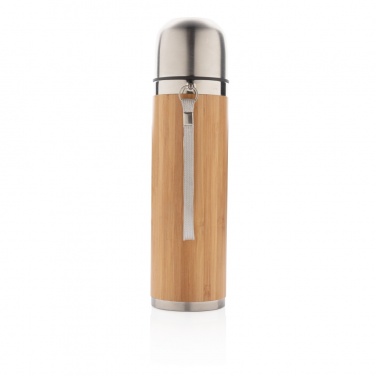 Logotrade promotional product image of: Bamboo vacuum travel flask