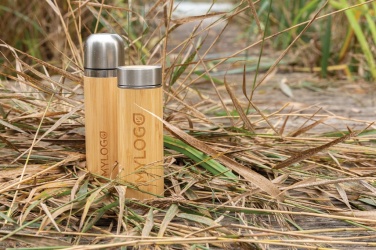 Logotrade advertising product image of: Bamboo vacuum travel flask