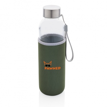 Logo trade promotional items picture of: Glass bottle with neoprene sleeve